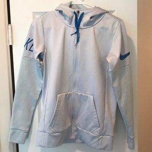 Nike Zip Up Jacket with hood, Size XSmall, Grey